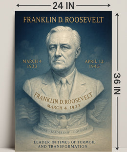 Franklin D. Roosevelt Poster PosterGoat