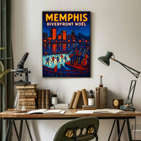Memphis Riverfront Noël Poster