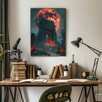 Mystical Moonlit Archway Fantasy or Mythology Poster PosterGoat