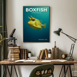Boxfish Marine Life Poster