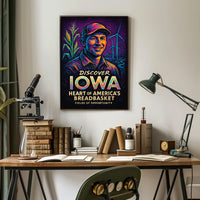 Discover Iowa Heart of Americas Breadbasket Poster