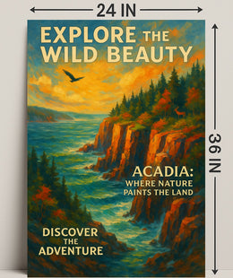 Explore the Wild Beauty of Acadia Poster PosterGoat