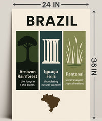 Wonders of Brazil Poster PosterGoat