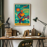 Fly Greenland Wander In Color Poster