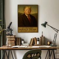 Donald Trump Visionary Republic Cinematic Poster