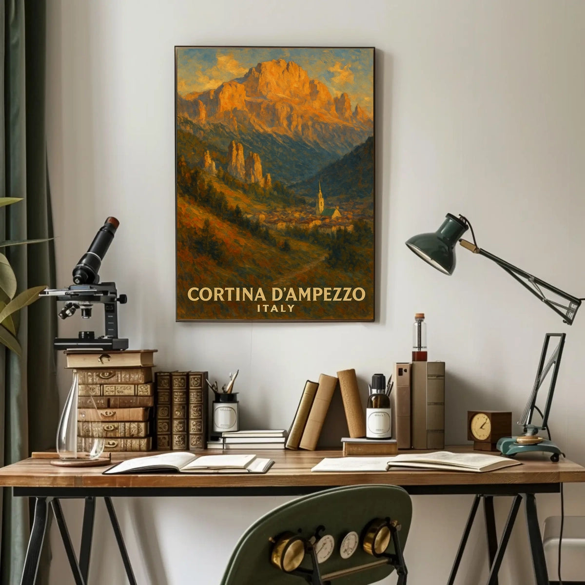 Cortina DAmpezzo Italian Alpine Poster