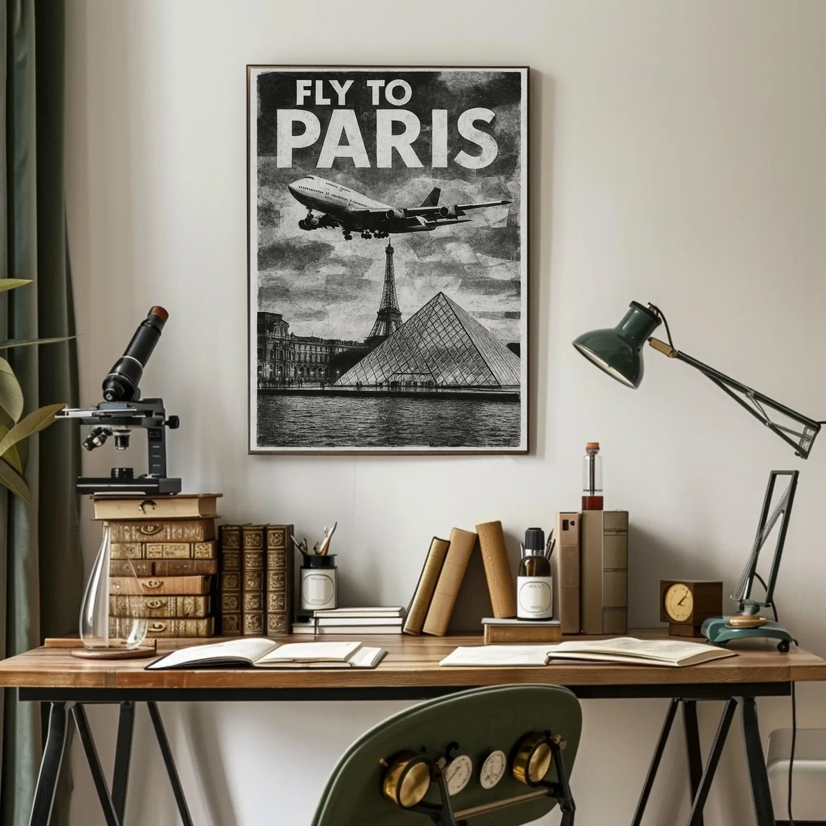 Fly To Paris Poster