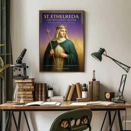 St. Ethelreda The Resilient Queen Poster PosterGoat