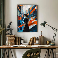 Urban Elegance: Abstract Cityscape with Modern Flair