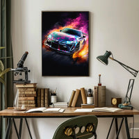 Sleek Modern Sports Car Poster for Thrill Seekers