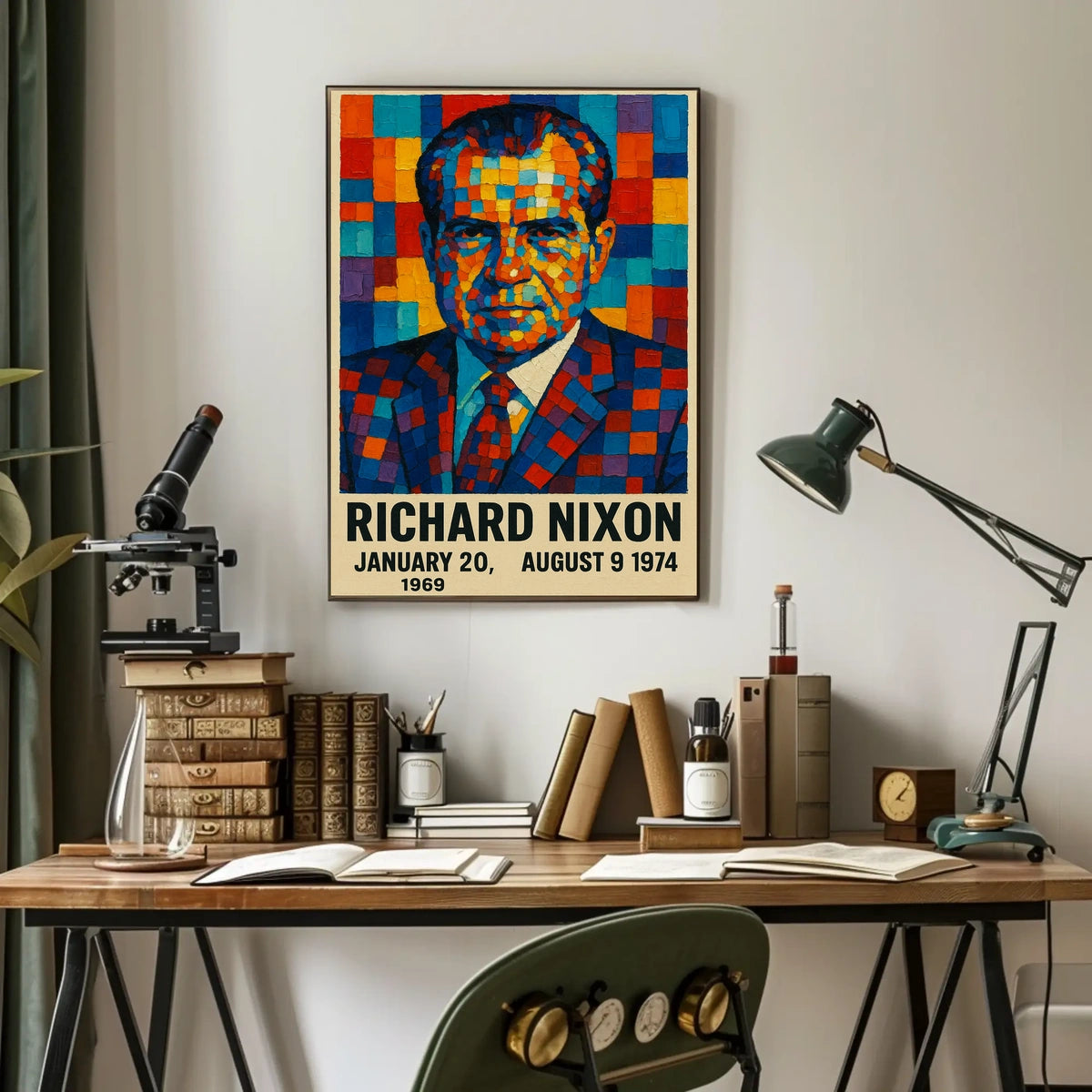 Richard Nixon Presidential Tenure Poster