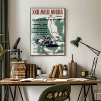 XXII Mille Miglia 1955 Porsche Poster