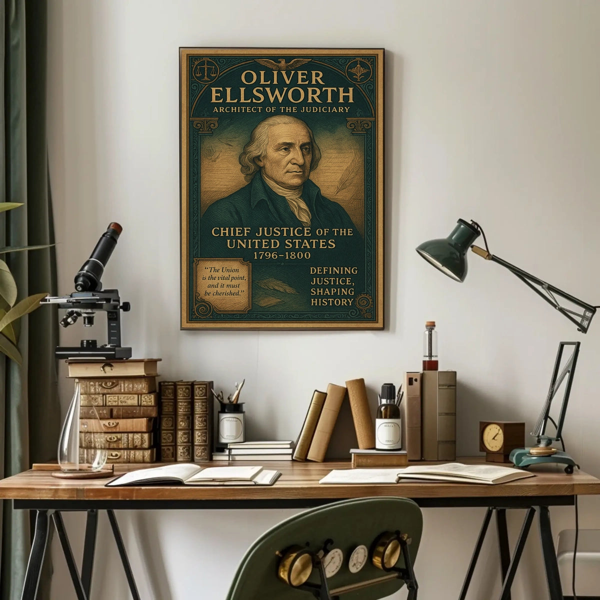 Oliver Ellsworth Architect of the Judiciary Poster