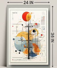 Abstract Geometric Composition Abstract Poster