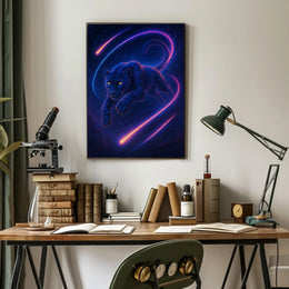 Celestial Panther Poster