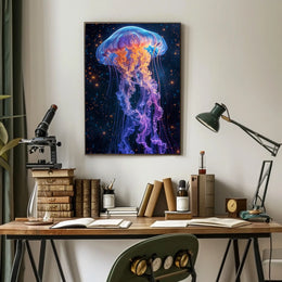 Ethereal Jellyfish Poster
