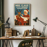 Mrs. Claus Hosts a Reindeer Fashion Show Poster