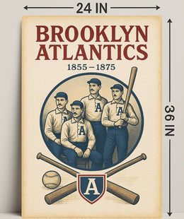 Brooklyn Atlantics Baseball Team Poster PosterGoat