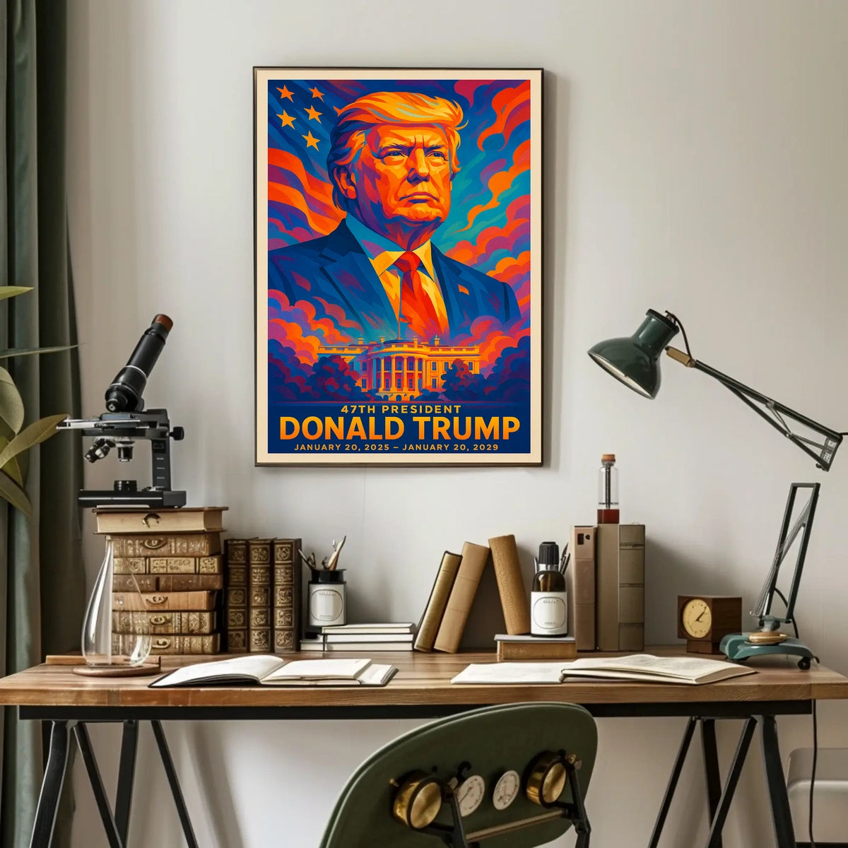 Donald Trump 47th President Pop Art Poster