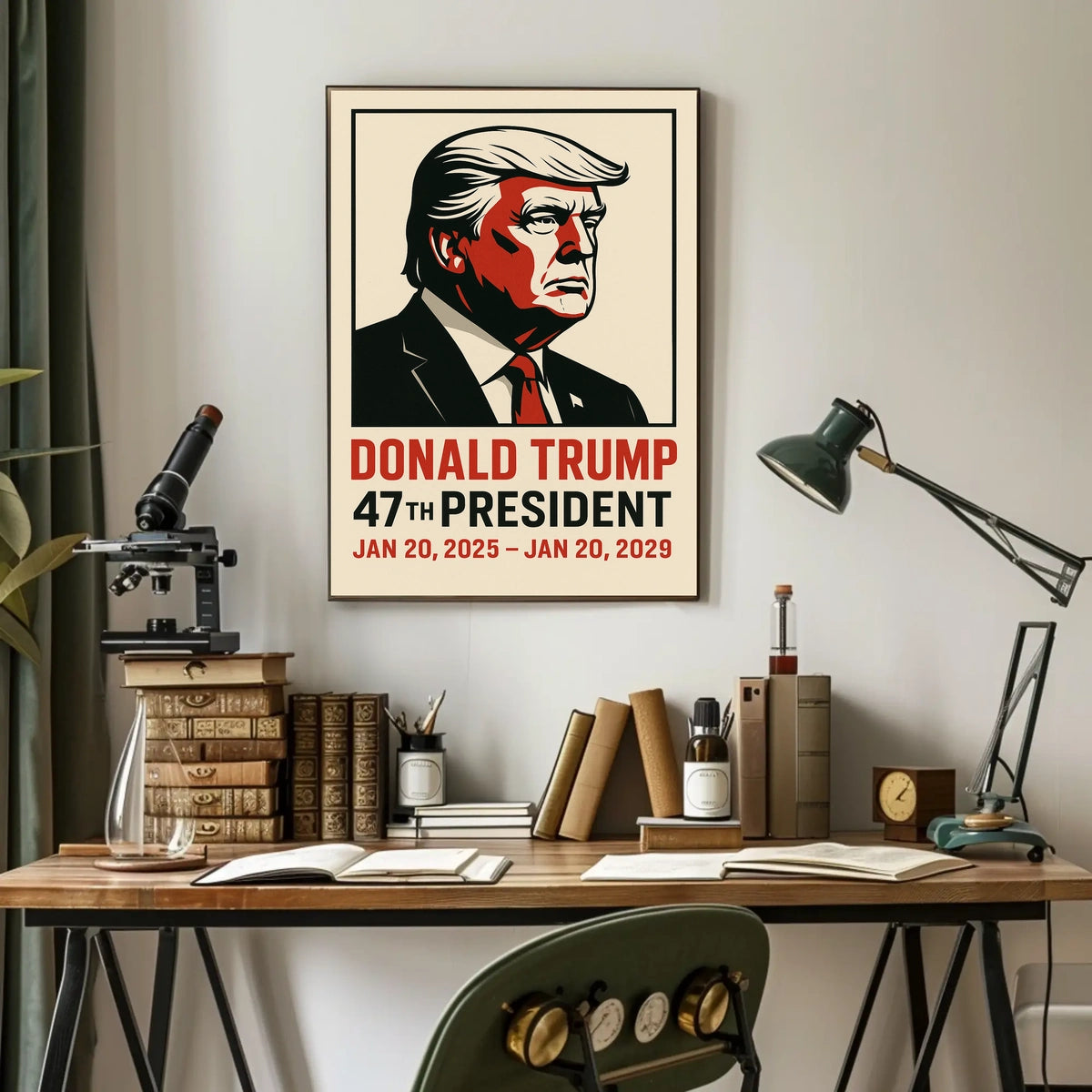 Trump 47th President Patriotic Wall Art Poster