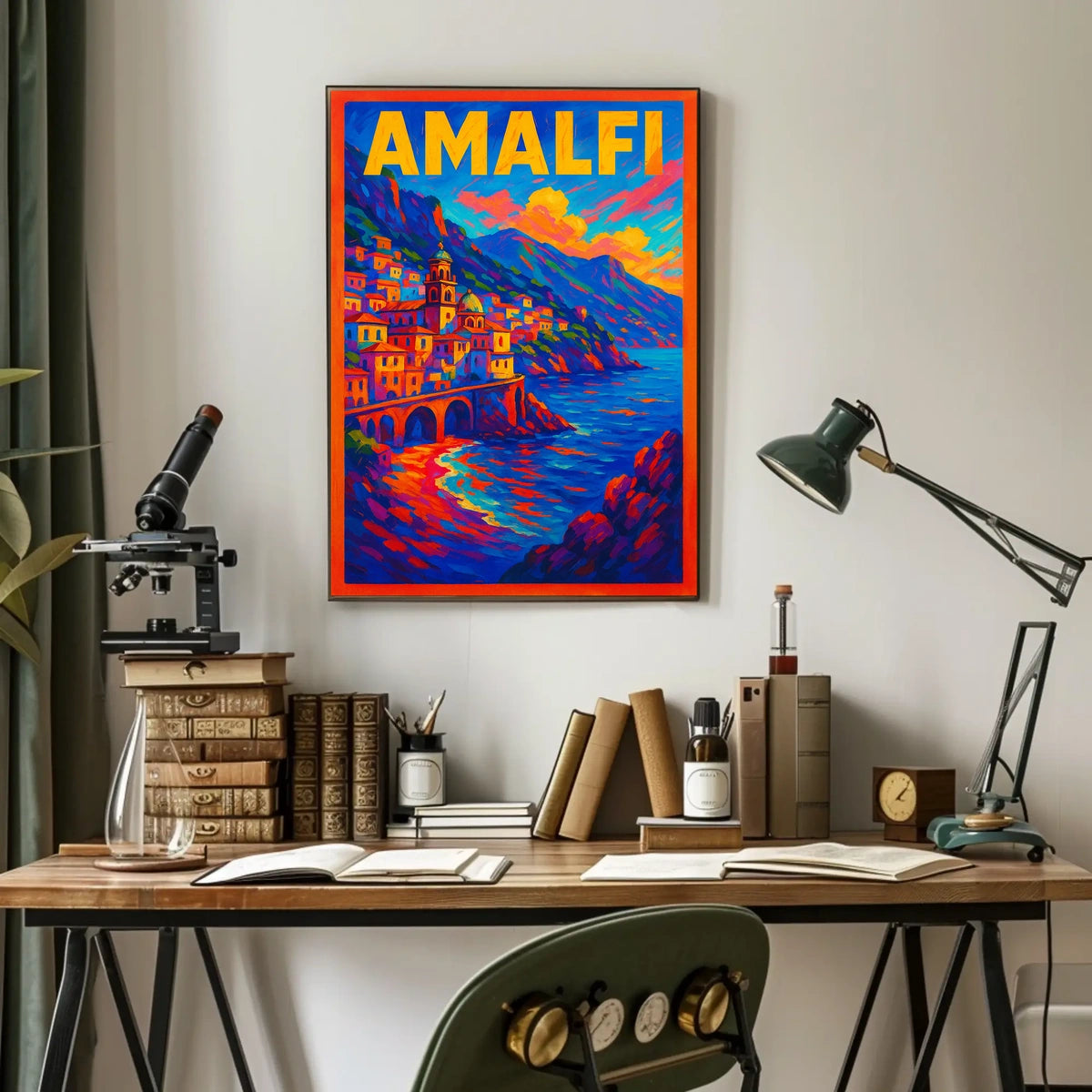 Amalfi Coast Vibrant Seaside Escape Poster