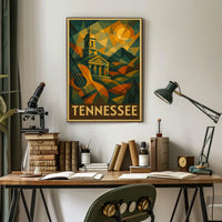 Tennessee A Geometric Tribute Poster