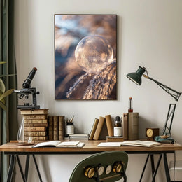 Frozen Bubble Sunrise: Abstract or Artistic Poster