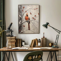 Winter Cardinal Poster