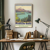 Rhätische Bahn Graubünden, Switzerland Poster