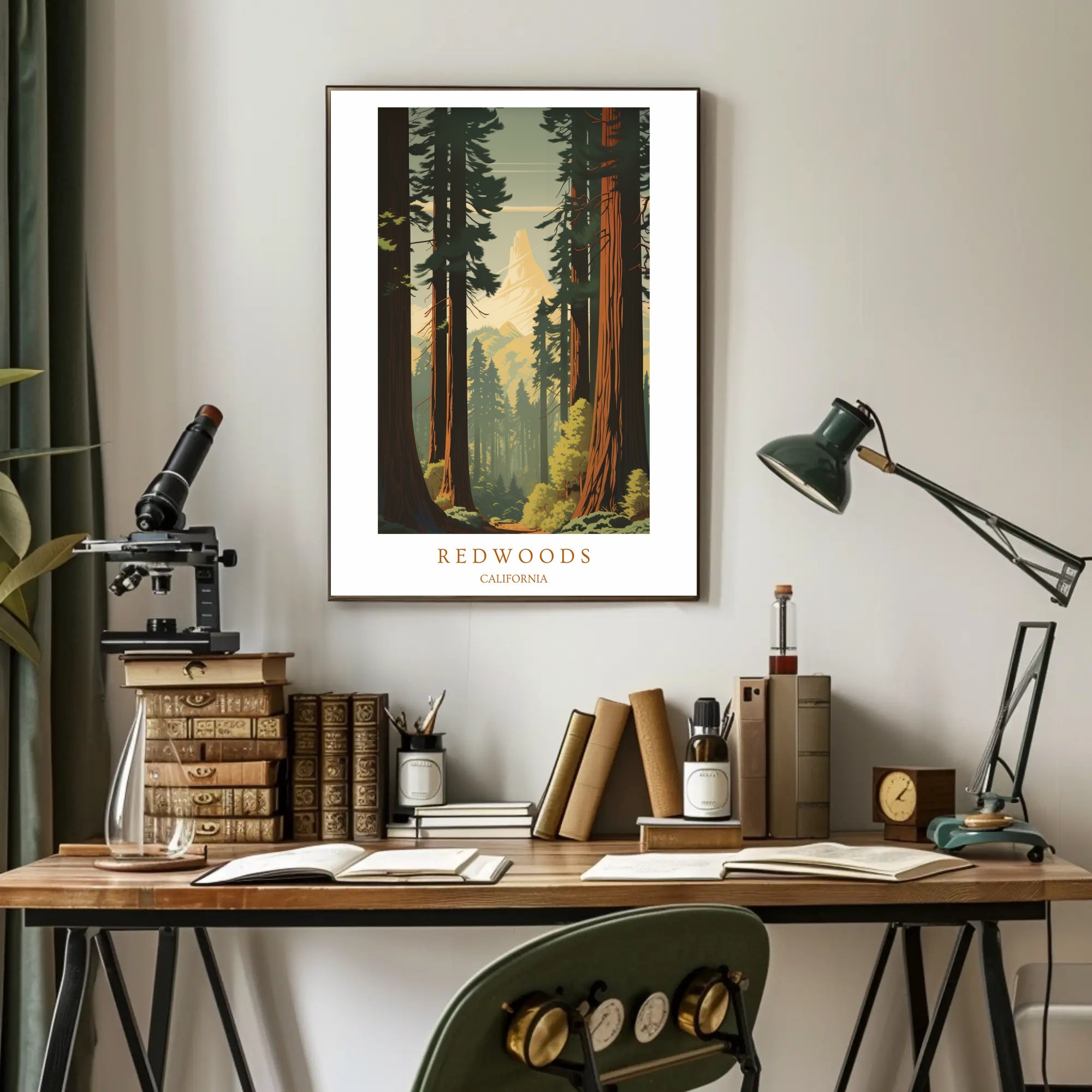 Majestic Redwoods Poster PosterGoat
