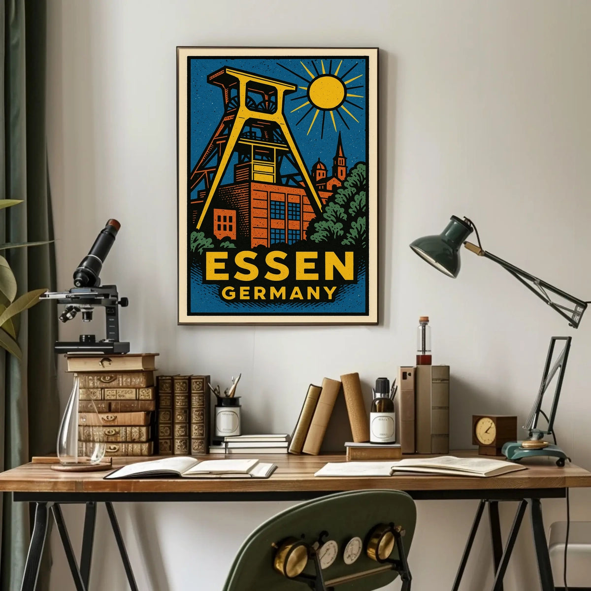 Essen, Germany Industrial Heritage Poster