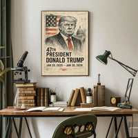 Donald Trump 47th President Poster