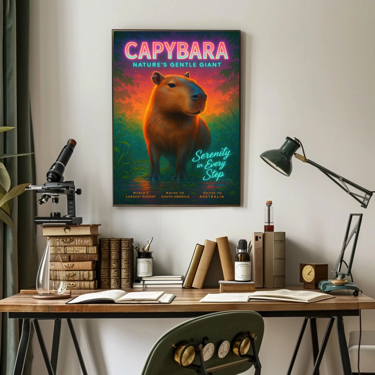 Capybara Natures Gentle Giant Poster