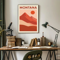 Montana Landscape Poster