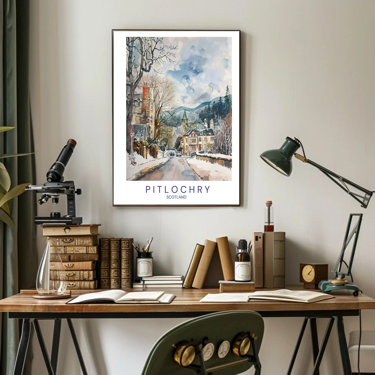 Winter in Pitlochry Poster