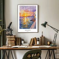 Mykonos Sunset Poster PosterGoat