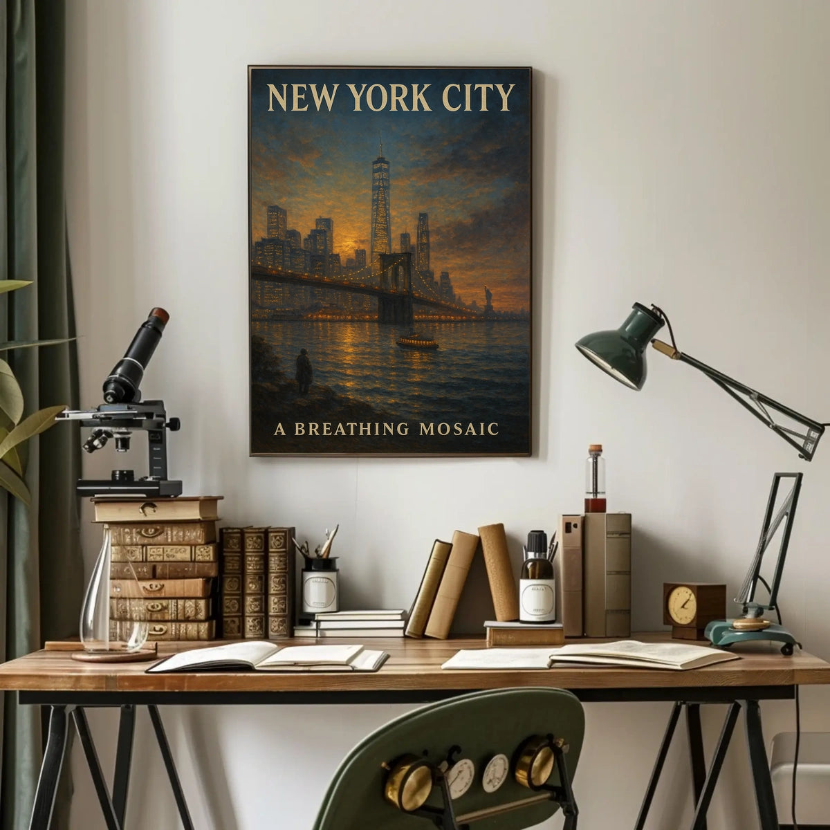 New York City A Breathing Mosaic Poster