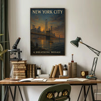 New York City A Breathing Mosaic Poster