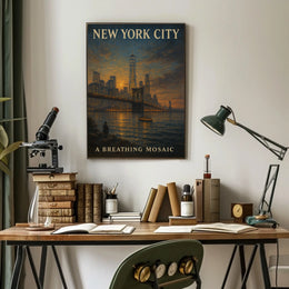 New York City A Breathing Mosaic Poster