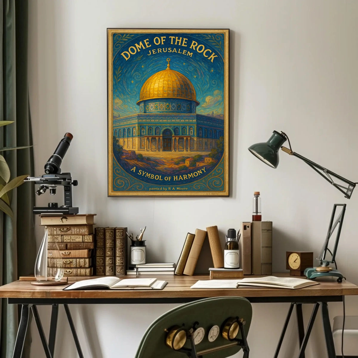 Dome Of The Rock A Symbol Of Harmony Poster