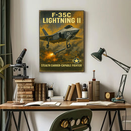F-35C Lightning II Poster PosterGoat