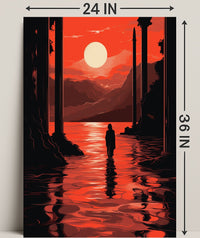 Sunset Reflection Poster
