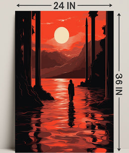 Sunset Reflection Poster