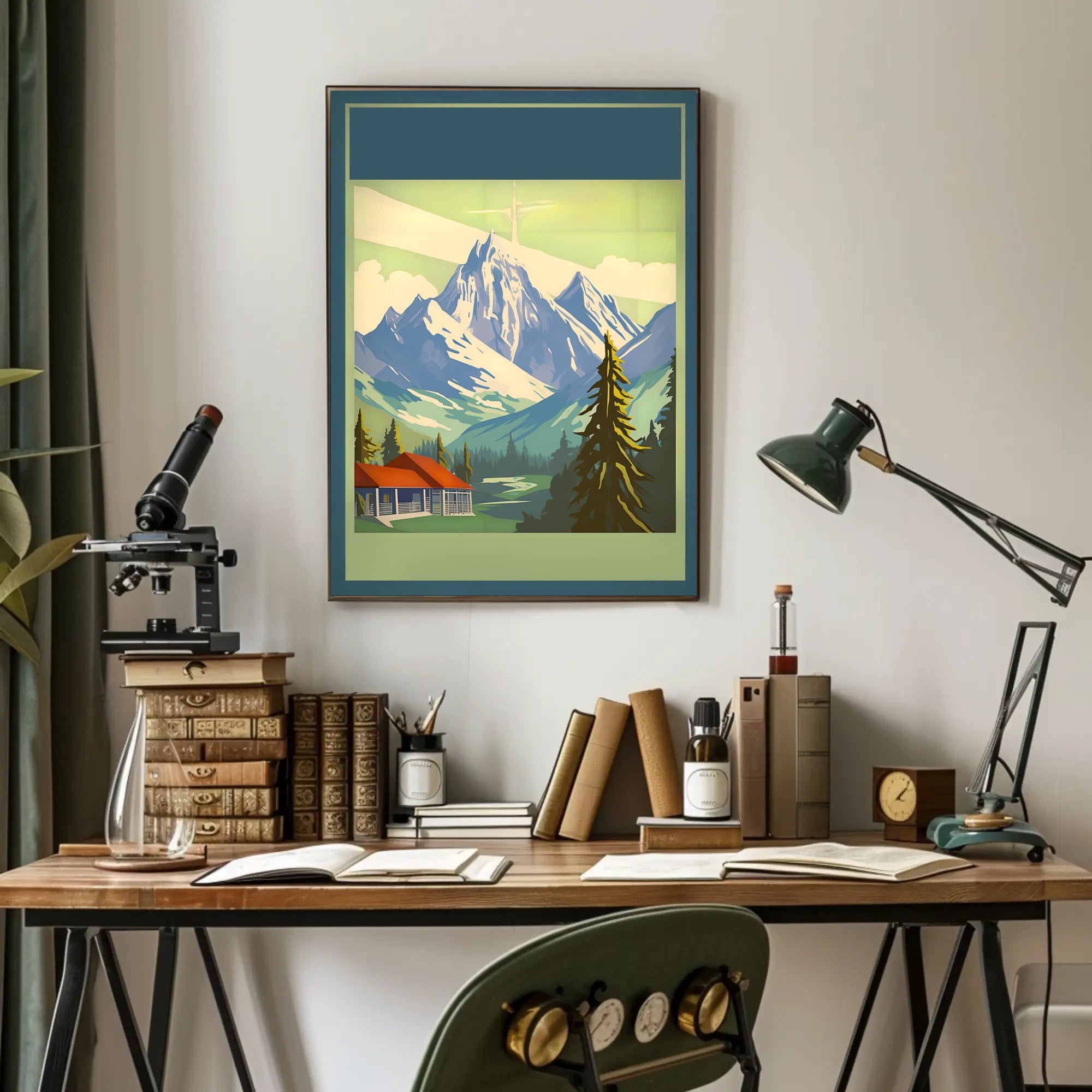 Majestic Mountain Retreat Poster