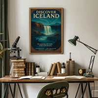 Discover Iceland Exhibition Poster Art Print PosterGoat