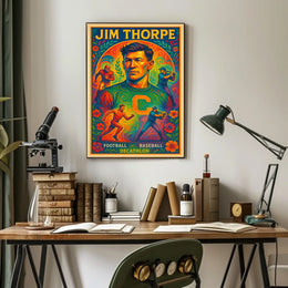 Celebrating Jim Thorpe A Legendary Athlete Poster