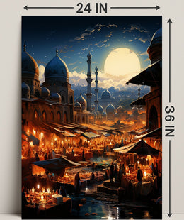Moonlit Bazaar Poster