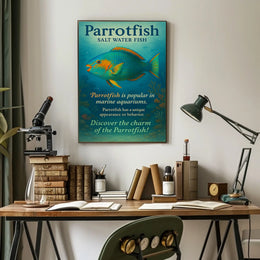 Discover the Charm of the Parrotfish Poster