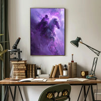 Dark Rider On Spectral Horse Fantasy or Mythology Poster PosterGoat