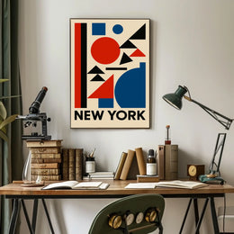 New York Geometric Art Poster